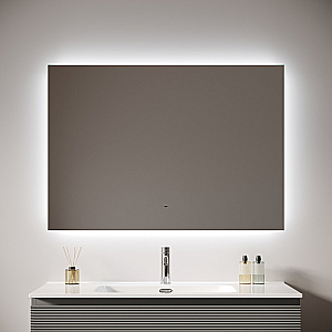 Зеркало с подсветкой Sancos Square 2.0 SQ2.1000 100х70 в ванную от интернет-магазине сантехники Sanbest