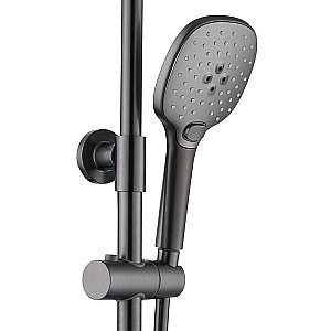 Душевая система Black&White Universe UK9900MG оружейная сталь купить в интернет-магазине сантехники Sanbest