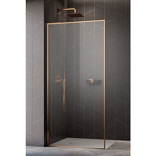 Душевое ограждение Radaway Modo F SL Brushed Copper II 80 стекло прозрачное/профиль брашированная медь купить в интернет-магазине Sanbest
