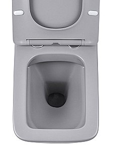 Унитаз подвесной Vincea Q-Line VT1-12MG безободковый, с крышкой микролифт, серый матовый купить в интернет-магазине Sanbest