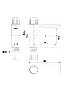 Смеситель для раковины WONZON & WOGHAND CLICK, Хром (WW-A40412-CR) купить в интернет-магазине сантехники Sanbest