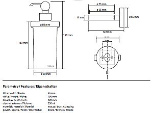 Диспенсер Bemeta Retro 144109017 купить в интернет-магазине сантехники Sanbest