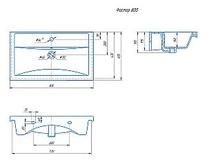 Тумба с раковиной Grossman НЕО 80 пленка, белая для ванной в интернет-магазине Sanbest