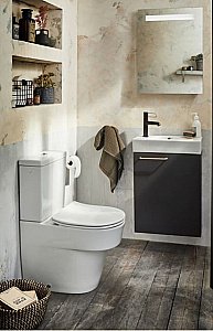 Унитаз напольный Jacob Delafon ODEON ETT212-00/UJT102-00 безободковый, с бачком, белый купить в интернет-магазине Sanbest