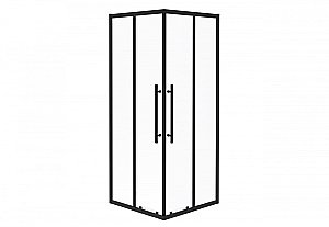 Душевой уголок Esbano Flex ESOGF100KVB 100х100 стекло прозрачное/профиль черный матовый купить в интернет-магазине Sanbest