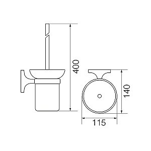 Ершик для туалета Veragio Oscar OSC-5290.BR купить в интернет-магазине сантехники Sanbest