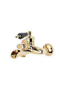 Смеситель для ванны Boheme Vogue 213-BSW золото/ручка черная Swarovski купить в интернет-магазине сантехники Sanbest