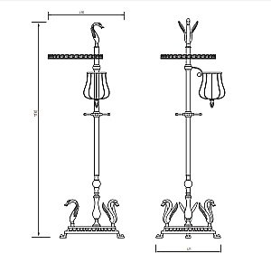 Стойка для шампанского Migliore LUXOR 26148 золото купить в интернет-магазине сантехники Sanbest