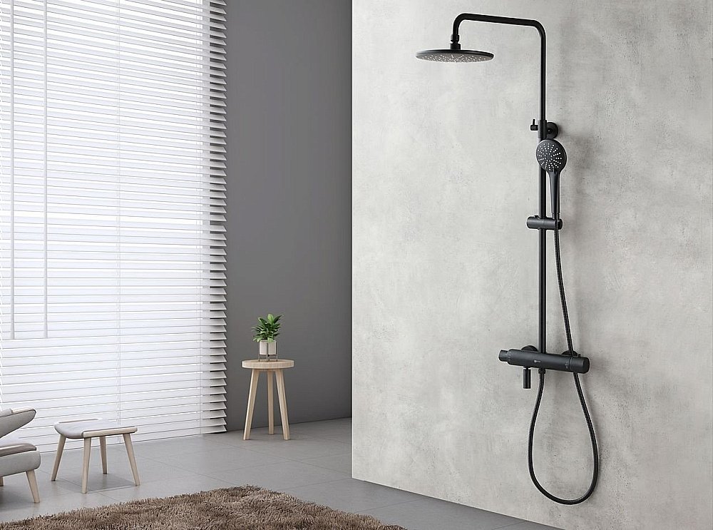 Душевая система Lemark Bronx LM3772BL купить в интернет-магазине сантехники Sanbest