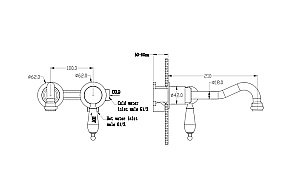 Смеситель для раковины Boheme Tradizionale Chromo 267-BSW хром/ручка черная Swarowski купить в интернет-магазине сантехники Sanbest