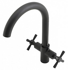 Смеситель для кухни Orange Mia M34-821b черный матовый купить в интернет-магазине сантехники Sanbest