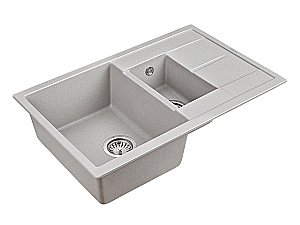 Мойка кухонная Paulmark Feste PM237850-GR Серая купить в интернет-магазине сантехники Sanbest
