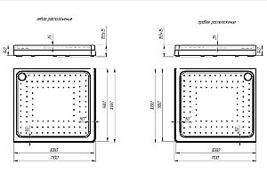 Душевой поддон Радомир 110х100 белый купить в интернет-магазине Sanbest