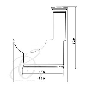 Унитаз-компакт Caprigo ARMONIA 5813 с бачком купить в интернет-магазине Sanbest