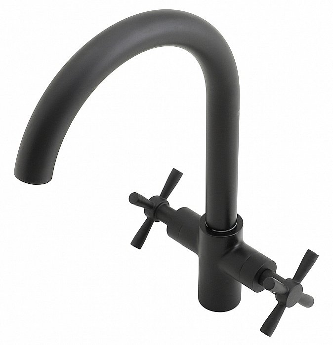 Смеситель для кухни Orange Mia M34-821b черный матовый купить в интернет-магазине сантехники Sanbest