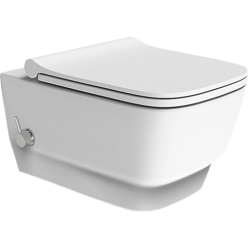 Унитаз Boheme Bello 971-2-MW белый матовый, безободковый, с функцией биде купить в интернет-магазине Sanbest