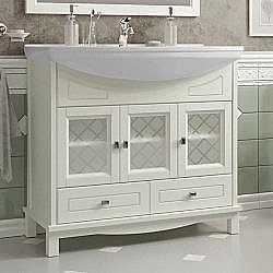 Тумба под раковину Опадирис Омега 85 слоновая кость купить в интернет-магазине сантехники Sanbest