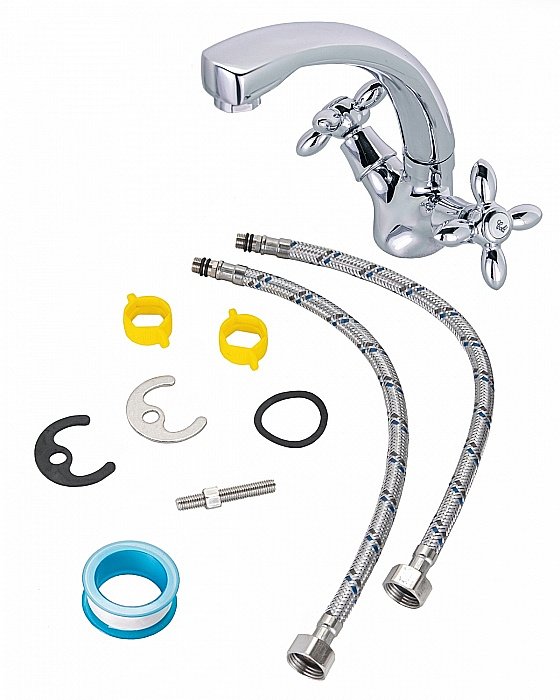 Смеситель для раковины Agger Retro A1901100 хром купить в интернет-магазине сантехники Sanbest