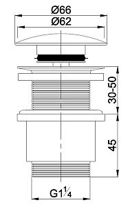 Донный клапан Cezares CZR-SC-01 купить в интернет-магазине сантехники Sanbest