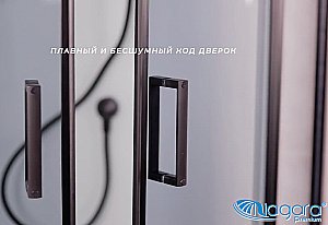 Душевая кабина Niagara Premium NG- 6902-01 BLACK 100x100 купить в интернет-магазине Sanbest