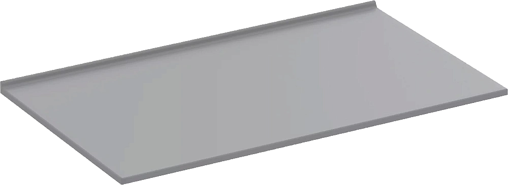 Столешница Good Door 80 г-образный кронштейн, серая матовая для ванной в интернет-магазине сантехники Sanbest