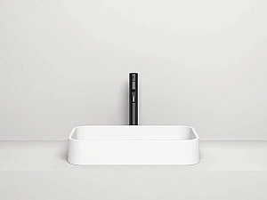 Раковина накладная Salini Callista 01 1101204SM 54,5 из искусственного камня S-Stone, белая матовая купить в интернет-магазине Sanbest