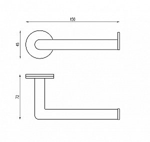 Держатель для туалетной бумаги ABBER Pol 316 AA1931BRG розовое золото брашированное купить в интернет-магазине сантехники Sanbest