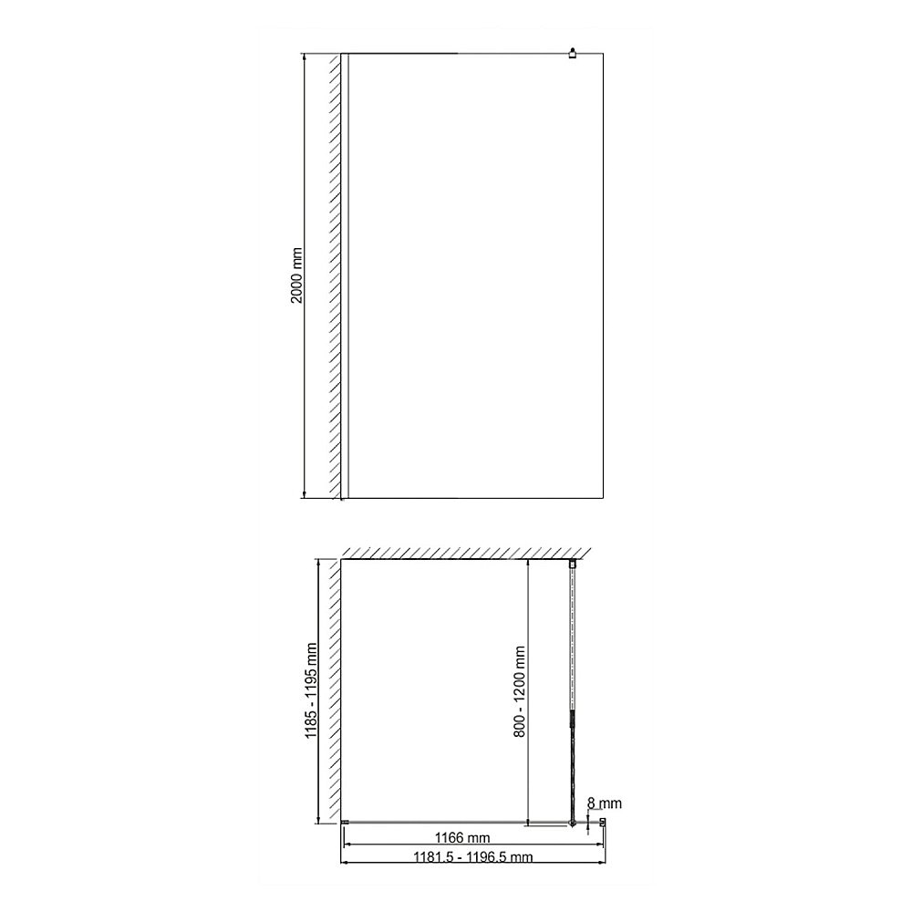 Душевое ограждение WasserKRAFT Rur 30W40-TG 120 стекло тонированное/профиль серебристый купить в интернет-магазине Sanbest