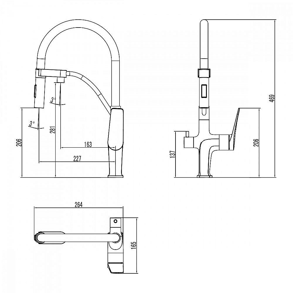 Смеситель для кухни Lemark Bronx LM3761BLR купить в интернет-магазине сантехники Sanbest