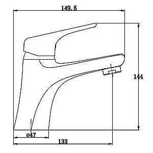 Смеситель для раковины Kaiser Eco 00011 купить в интернет-магазине сантехники Sanbest