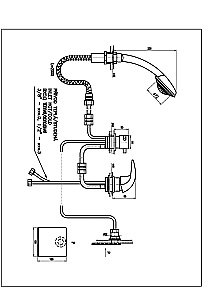 Смеситель на борт ванны RAV-Slezak DUNAJ D463.5P купить в интернет-магазине сантехники Sanbest