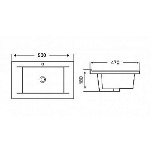 Раковина WeltWasser WW DEILBACH 7505- 90 белая купить в интернет-магазине Sanbest