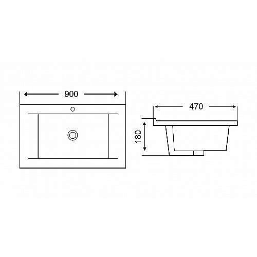 Раковина WeltWasser WW DEILBACH 7505- 90 белая купить в интернет-магазине Sanbest