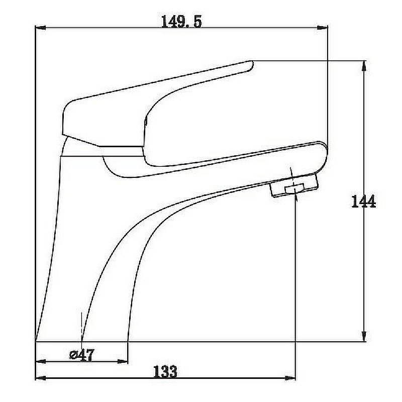 Смеситель для раковины Kaiser Eco 00011 купить в интернет-магазине сантехники Sanbest
