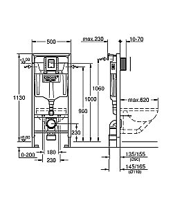 Система инсталляции Grohe Rapid SL 39501000 купить в интернет-магазине сантехники Sanbest
