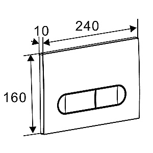 Кнопка для инсталляции Azario NEW AZ-004.04 черная матовая купить в интернет-магазине сантехники Sanbest