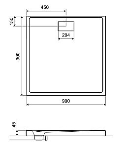 Душевой поддон Excellent ZERO 90x90 купить в интернет-магазине Sanbest