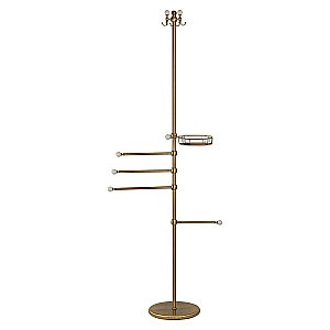 Стойка для ванной Migliore Provance ML.PRO-60.545.BR белая керамика с декором/бронза купить в интернет-магазине сантехники Sanbest