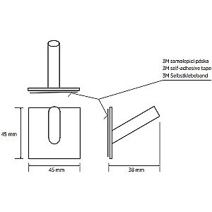 Крючок Bemeta Easy 163106265 нержавеющая сталь матовая купить в интернет-магазине сантехники Sanbest