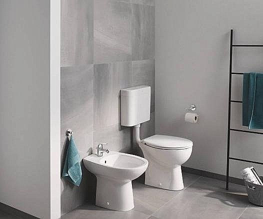 Унитаз приставной Grohe Bau Ceramic 39430000 безободковый купить в интернет-магазине Sanbest