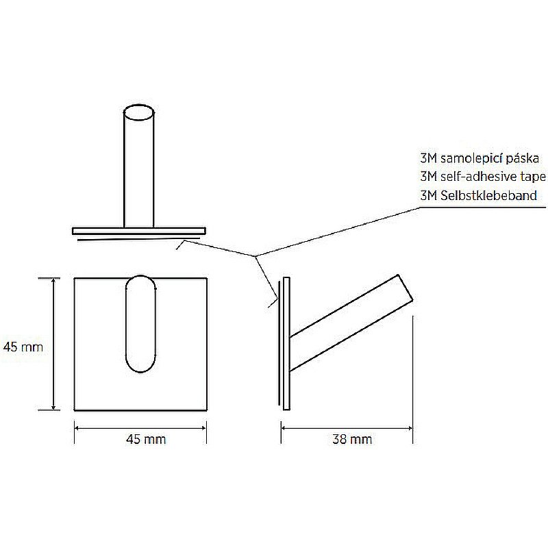 Крючок Bemeta Easy 163106265 нержавеющая сталь матовая купить в интернет-магазине сантехники Sanbest