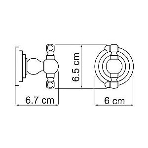 Крючок WasserKRAFT Ammer K-7023D купить в интернет-магазине сантехники Sanbest