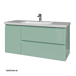 Тумба с раковиной Caprigo Forte 120 два ящика, одна дверь слева, цвет на выбор для ванной в интернет-магазине Sanbest