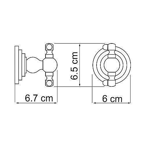 Крючок WasserKRAFT Ammer K-7023D купить в интернет-магазине сантехники Sanbest