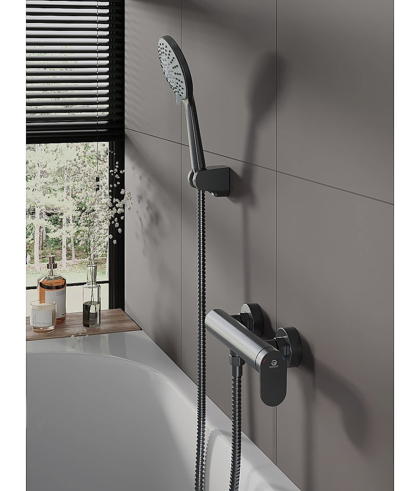 Смеситель для душа Agger Sweet A2720055 оружейная сталь матовая купить в интернет-магазине сантехники Sanbest