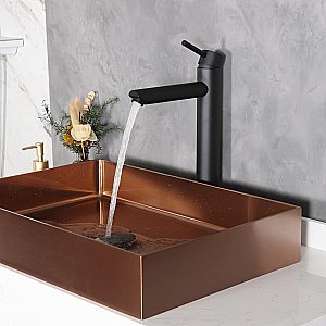 Смеситель для раковины Gid Berlin SS080-BM-D черный матовый купить в интернет-магазине сантехники Sanbest