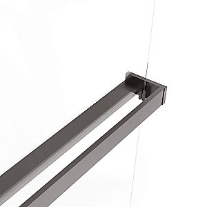 Душевая перегородка Vincea Walk-In VSW-1HR100CGGM 100x200 профиль вороненая сталь/стекло тонированное купить в интернет-магазине Sanbest