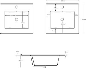 Тумба с раковиной Aquanet Алвита new 50 344126+329252 дуб веллингтон табак для ванной в интернет-магазине Sanbest