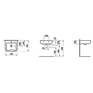 Раковина детская Laufen Florakids 8.1503.1.072.104.1 белая, зеленая купить в интернет-магазине Sanbest
