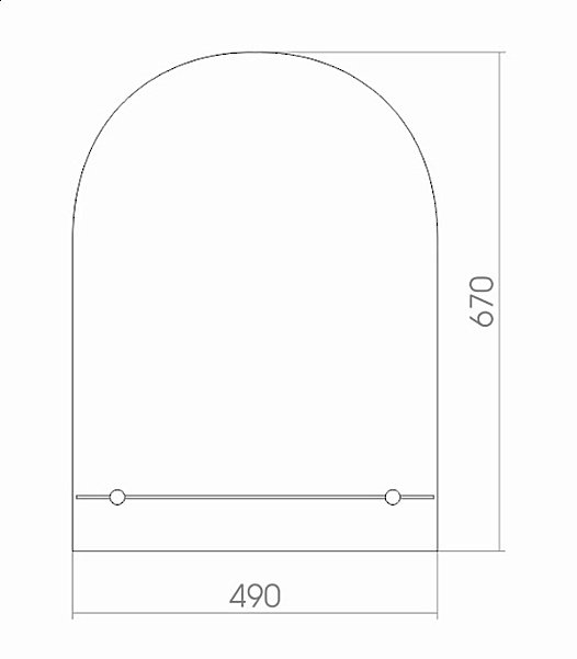 Зеркало MIXLINE Аркада-Люкс 525015 49 в ванную от интернет-магазине сантехники Sanbest